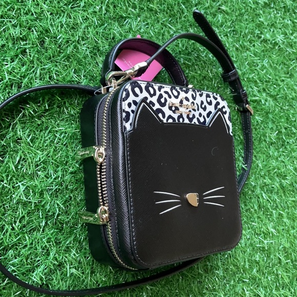 Kate Spade meow cat daisy crossbody purse - Picture 2 of 16